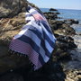 Mijölnir Toalla de playa fouta Rojo, Azul y Blanco